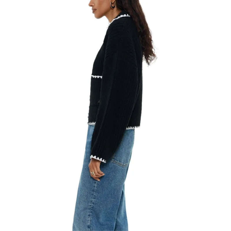 Bimba Y Lola Topstitched Cardigan-4