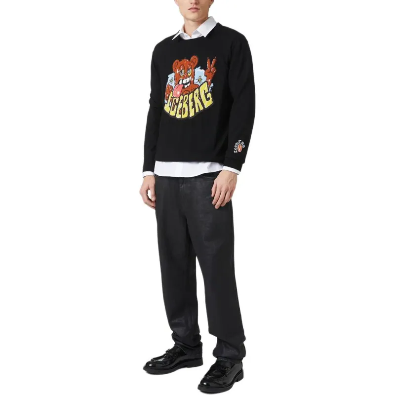 Iceberg Logo jacquard Sweater-3