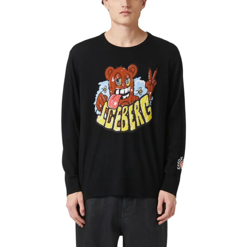 Iceberg Logo jacquard Sweater-1