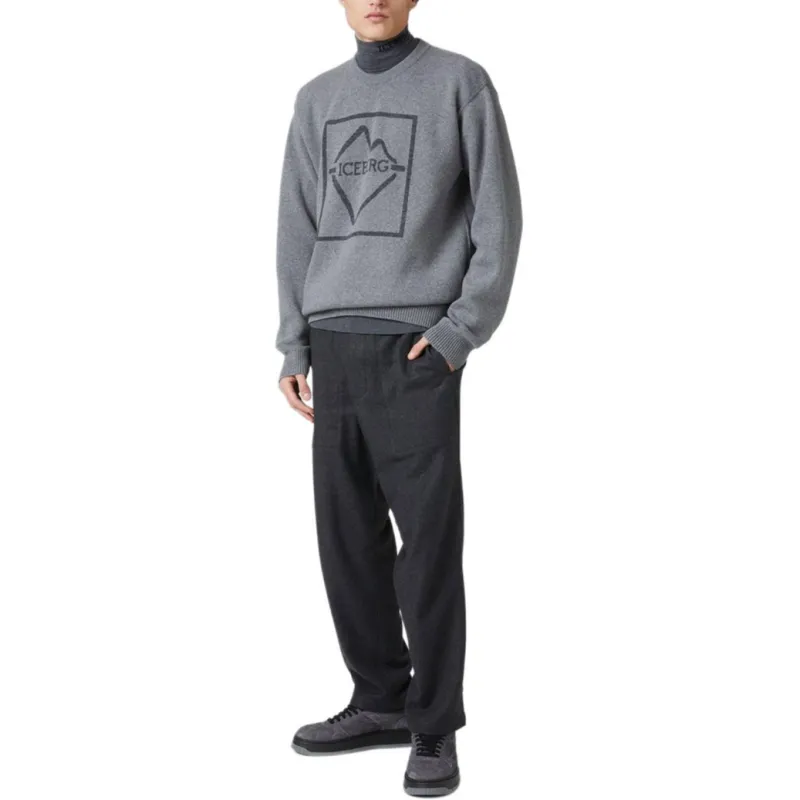 Iceberg Sweaters Men Gray-3