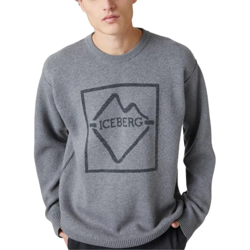 Iceberg Sweaters Men Gray-2