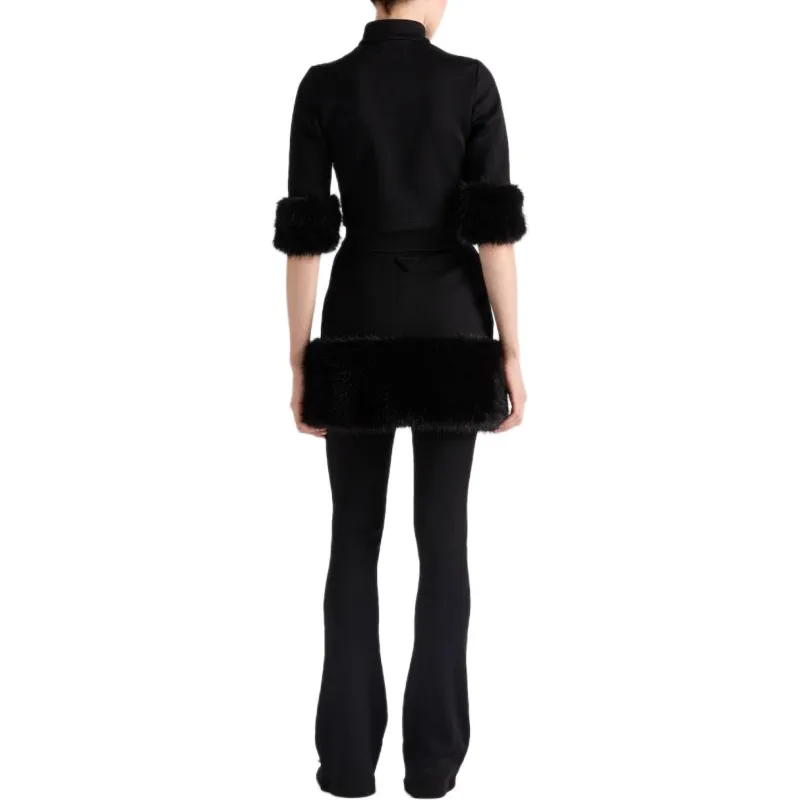 PRADA Zipped Cropped Sweatshirt-2