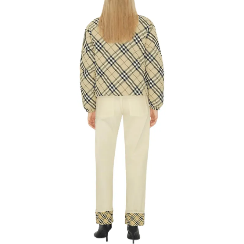 Burberry Checkered Reversible Zip Up Jacket-2