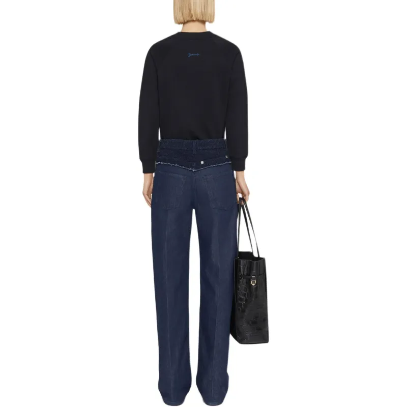 Givenchy Cat Eye Embroidered Crew Neck Sweatshirt-2