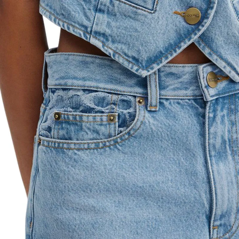 COACH Jeans Women's Blue-3