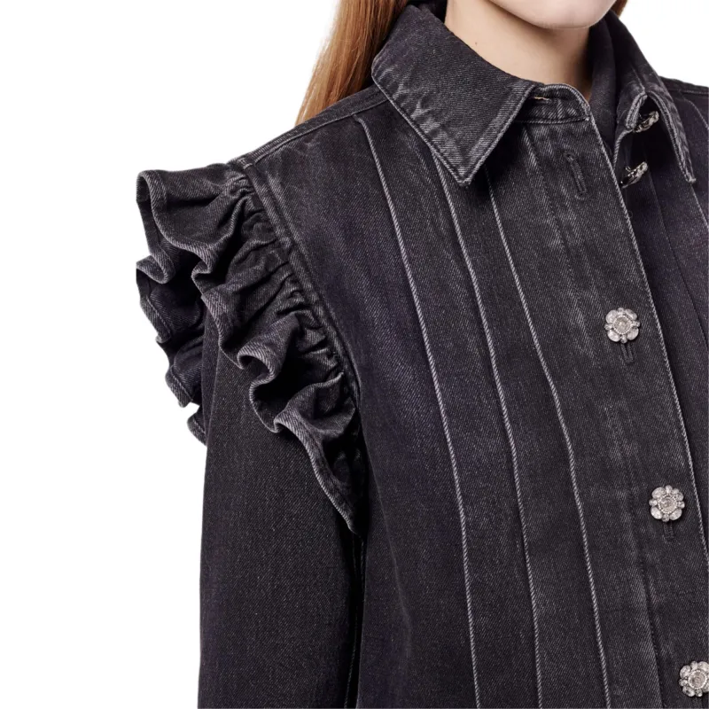 CHANEL 2023/24 Advanced Handcrafted Collection 24 Fall And Winter New Arrivals Tank Tops Women's Black-4
