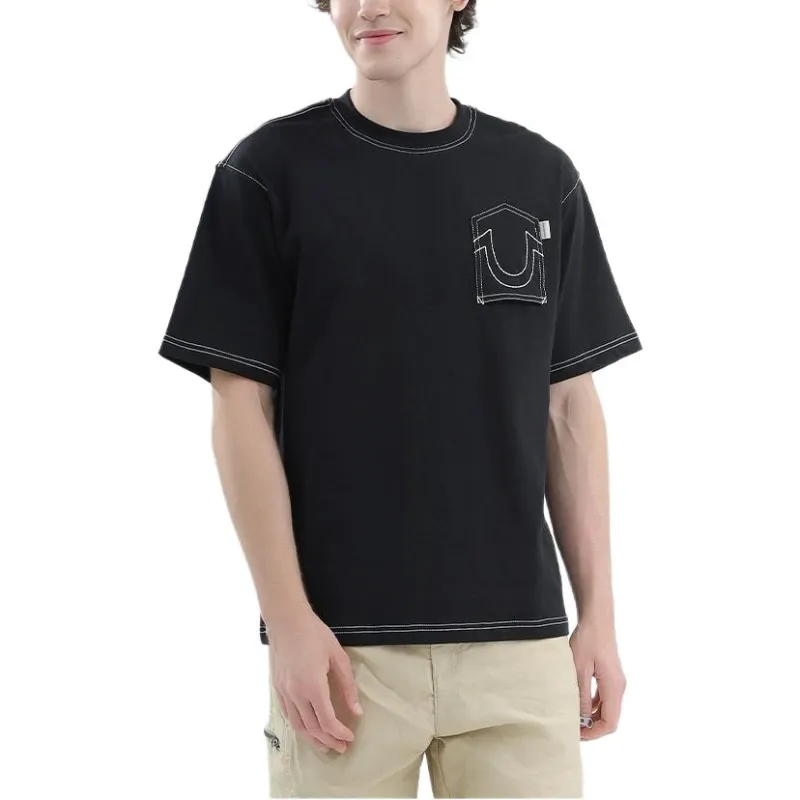 TRUE RELIGION SS24 T Shirt Unisex Black-1
