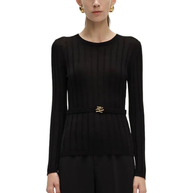 KARL LAGERFELD SS24 Sweater Women's Black-1