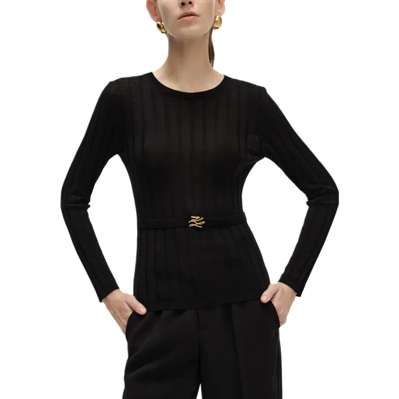KARL LAGERFELD SS24 Sweater Women's Black-2