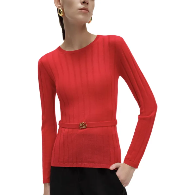 KARL LAGERFELD SS24 Sweater Women's Red-3