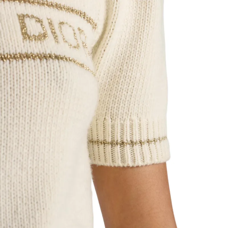DIOR Logo Intarsia Short Sleeve Knit Sweater-5