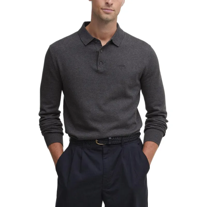 BARBOUR Polo Shirt Men's Charcoal Black-1