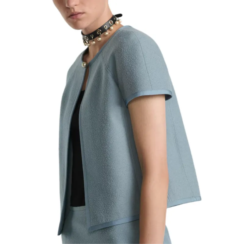 DIOR FW24 Jackets Coats Women's Light Blue-2