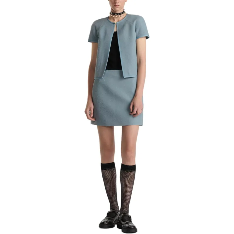 DIOR FW24 Casual Short Skirts Women's Light Blue-2