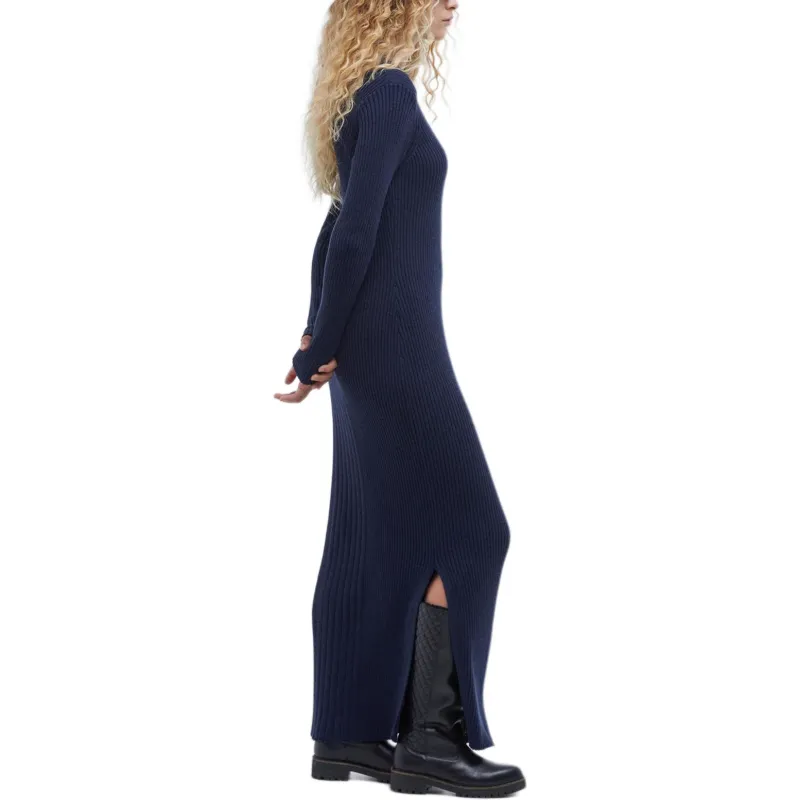 BARBOUR Ingrid FW24 Long-Sleeved Dresses Women's Marine Blue-3
