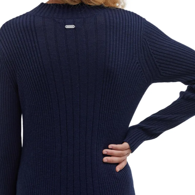 BARBOUR Ingrid FW24 Long-Sleeved Dresses Women's Marine Blue-5