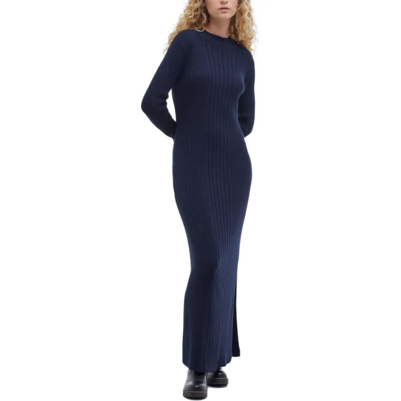 BARBOUR Ingrid FW24 Long-Sleeved Dresses Women's Marine Blue-1