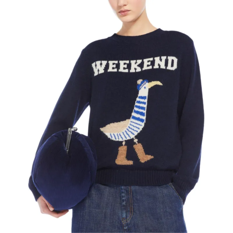WEEKEND MaxMara Knitwear Women's Blue-3