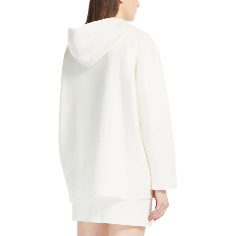 MaxMara Studio Sweatshirt Women's Ivory White-3