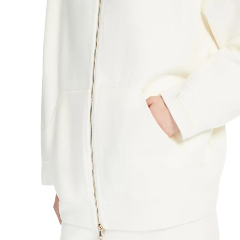 MaxMara Studio Sweatshirt Women's Ivory White-5