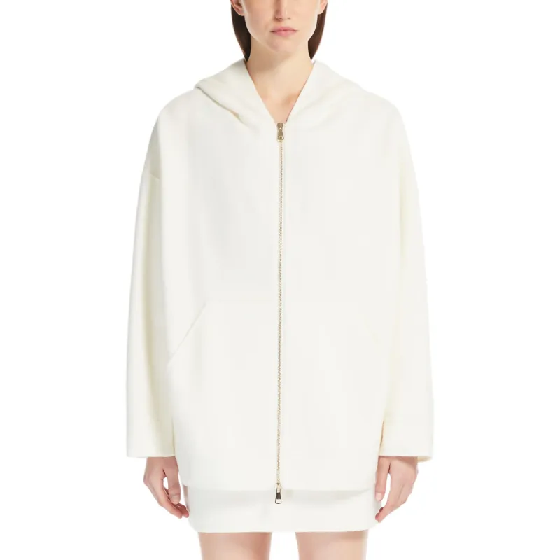 MaxMara Studio Sweatshirt Women's Ivory White-2
