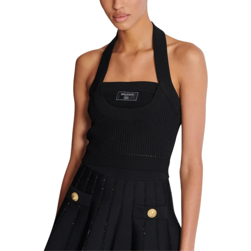 BALMAIN Halterneck Top-3