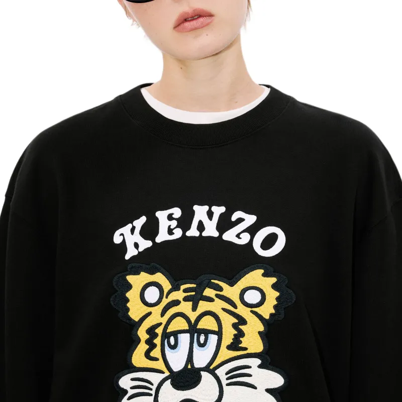 KENZO Logo Embroidered Crewneck Sweatshirt-8