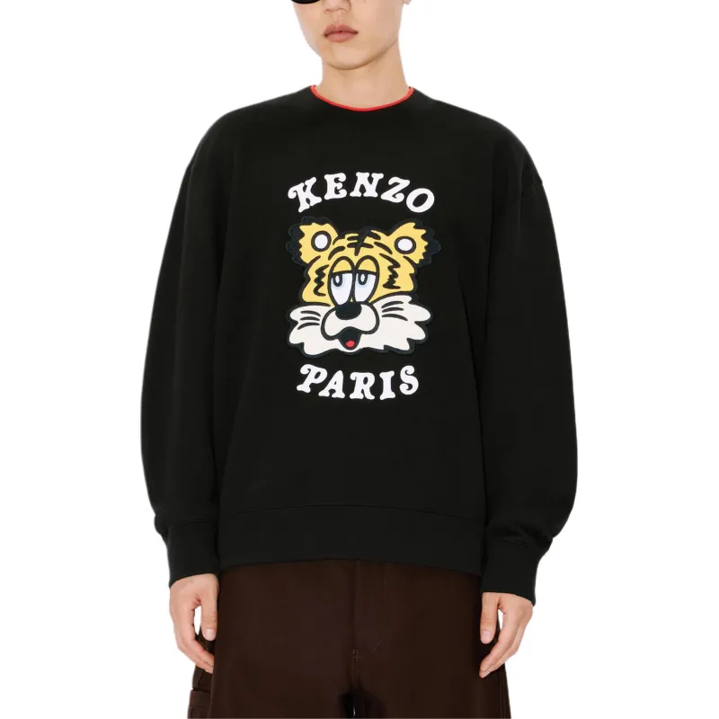 KENZO Logo Embroidered Crewneck Sweatshirt-4