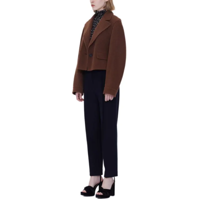 CARVEN FW23 Jackets Coats Women's Coffee-4