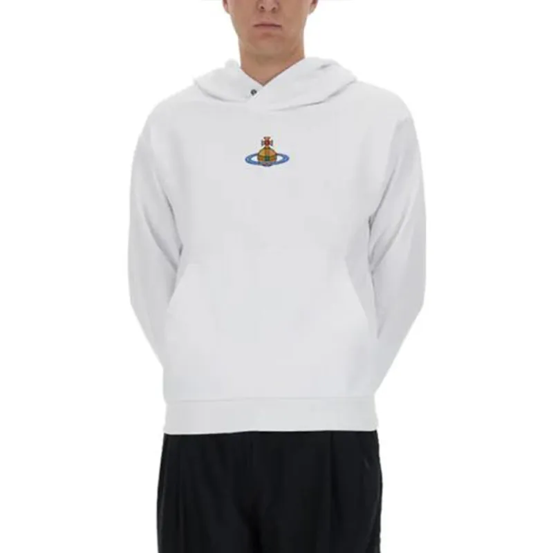 Vivienne Westwood Logo Embroidered Long Sleeved Hoodie-4
