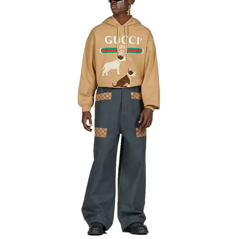 GUCCI Sweatshirts Men Brown-3
