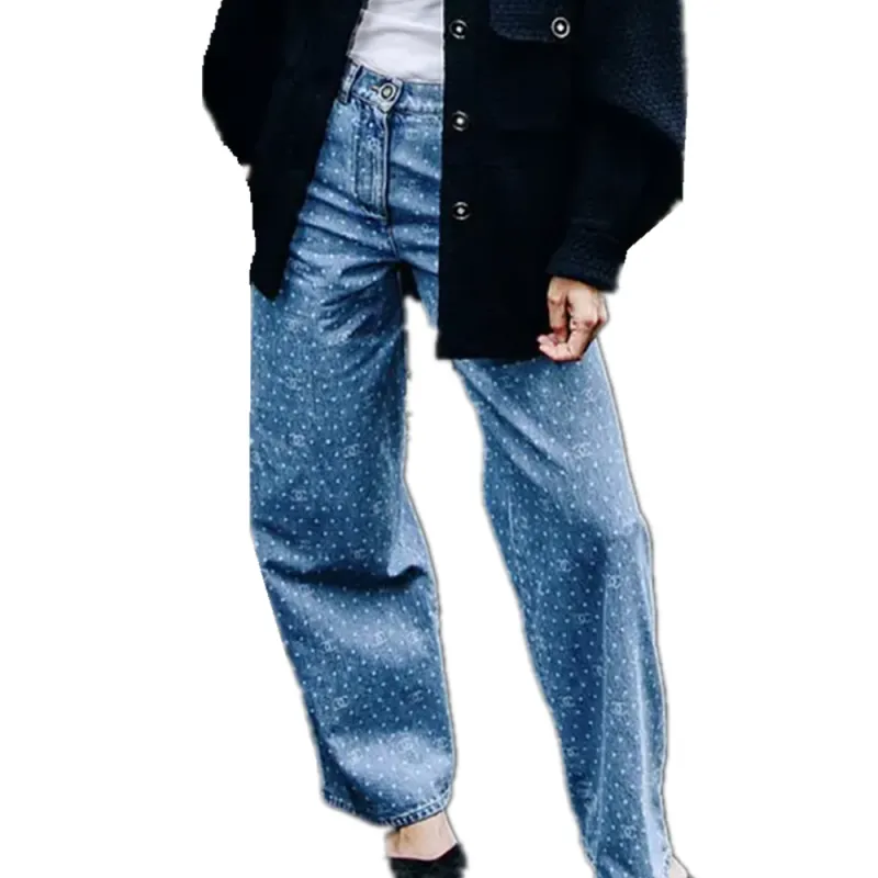CHANEL Jeans Women's Denim Blue-3