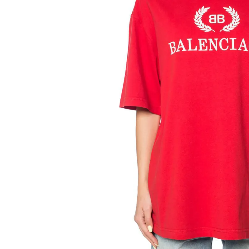 Balenciaga T Shirts Men Red-5