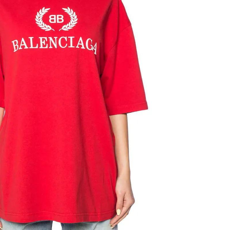 Balenciaga T Shirts Men Red-4
