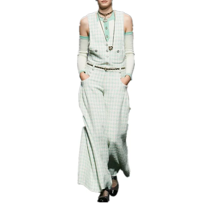CHANEL 23 New Spring And Summer Arrivals Knitwear Women's Light Green-2