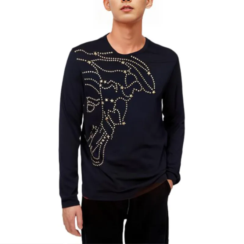 VERSACE Sweater Men's Dark Blue-2