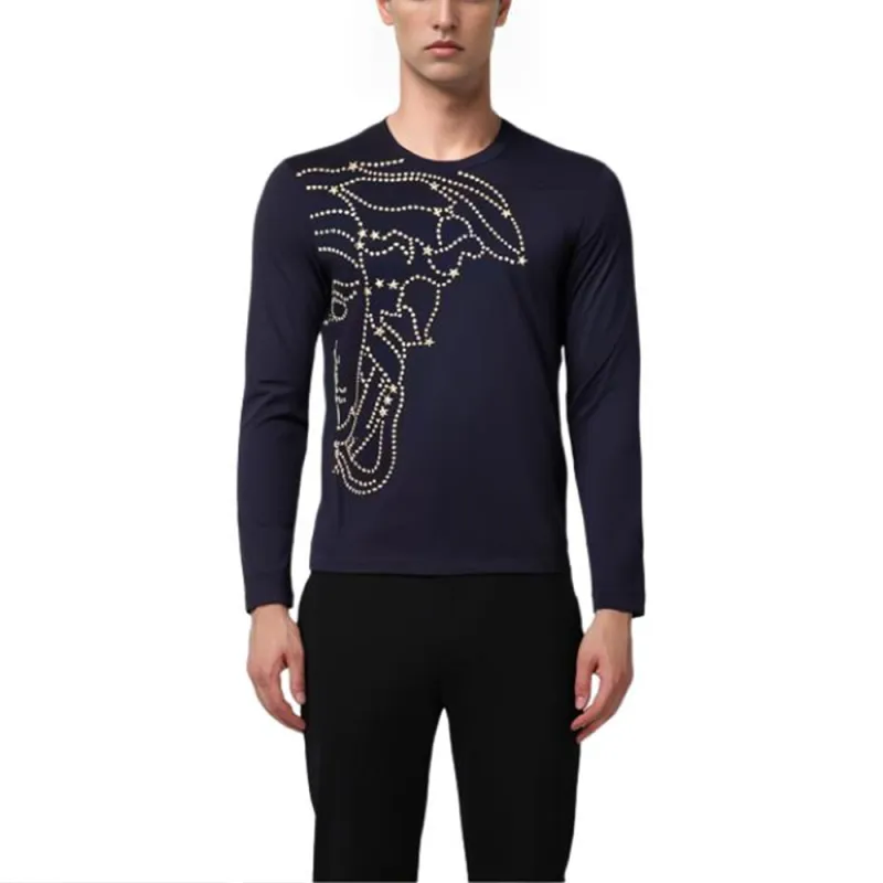 VERSACE Sweater Men's Dark Blue-1
