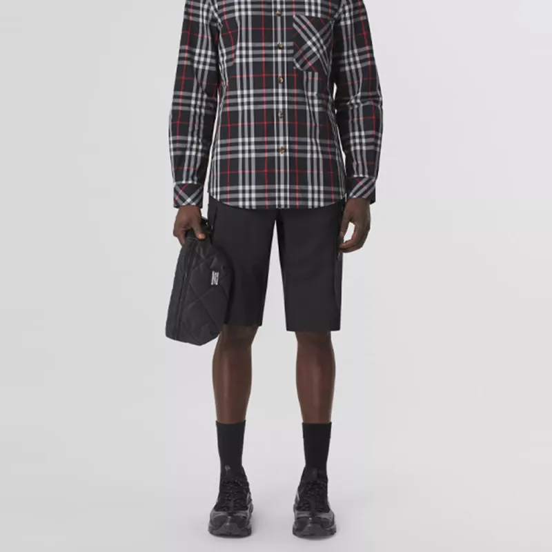 Burberry Shirts Men Black-5