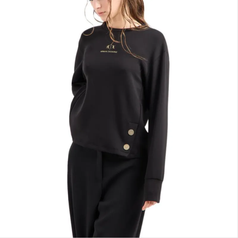 ARMANI EXCHANGEAE FW24 Sweatshirt Women's Black-3
