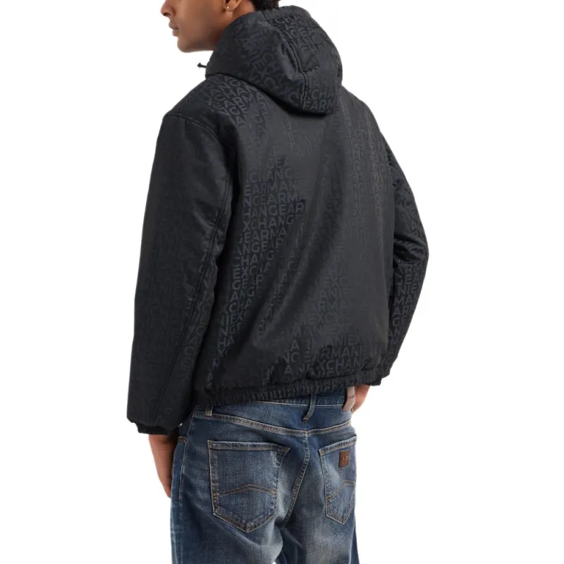 EMPORIO ARMANI FW24 Puffer Jacket Men's Navy Blue-4