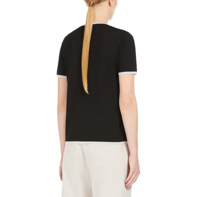 'S MAX MARA Egidio Crewneck Knitted T Shirt-2