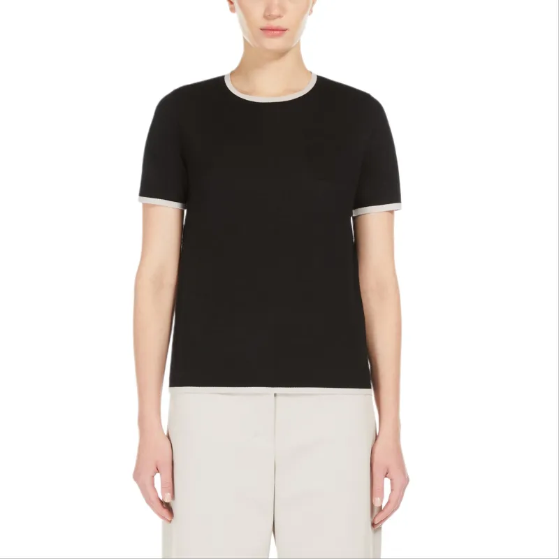 'S MAX MARA Egidio Crewneck Knitted T Shirt-1