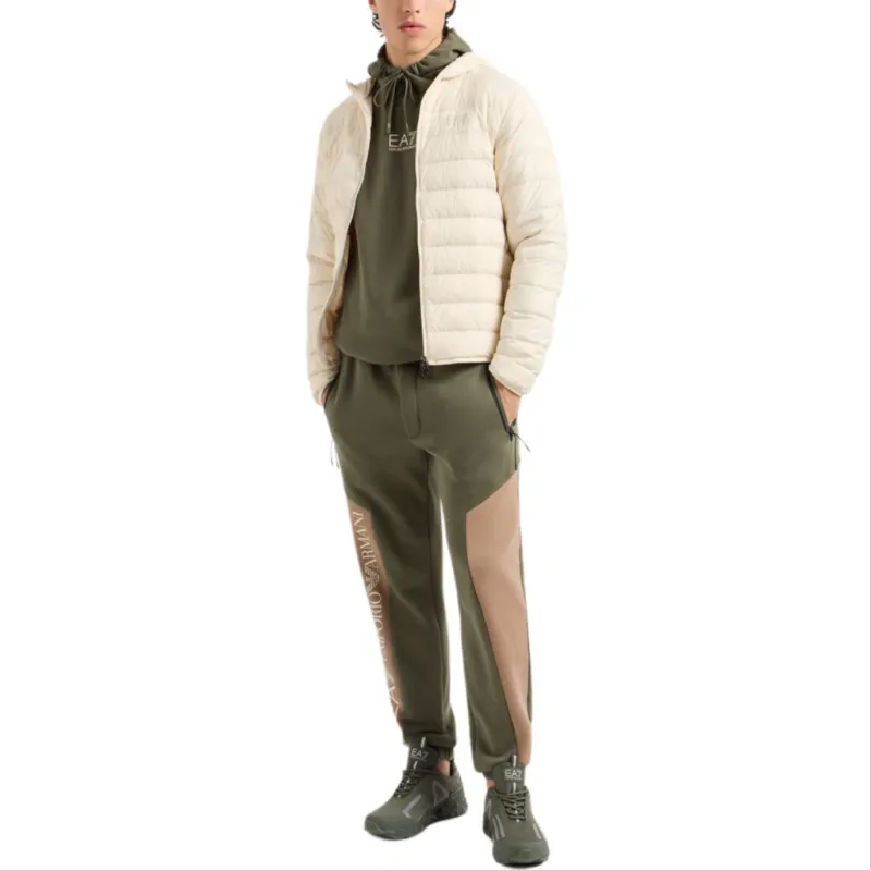 EMPORIO ARMANI EA7 FW24 Down Jacket Men's Beige Yellow-5