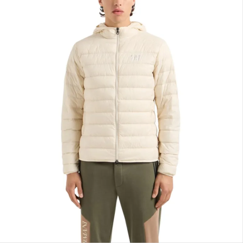 EMPORIO ARMANI EA7 FW24 Down Jacket Men's Beige Yellow-3