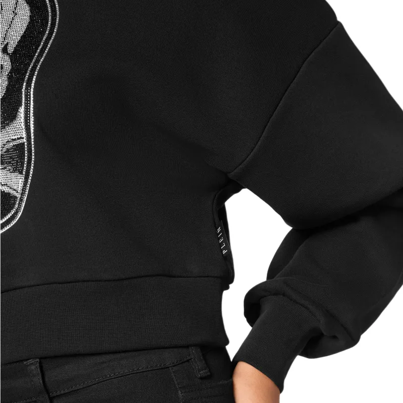 PHILIPP PLEIN Gothic Plein Rhinestone embellished Hoodie-4