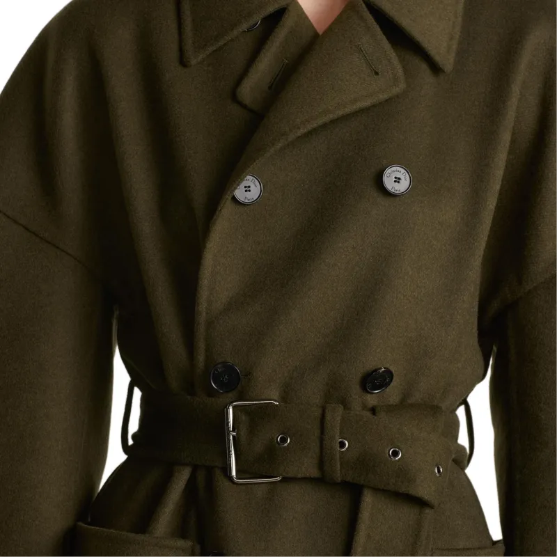 DIOR Coats Women's Khaki-4