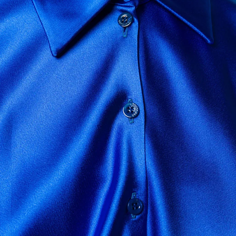 Balenciaga Tilted Satin Shirt-6