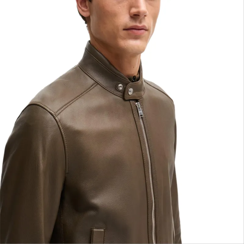 HUGO BOSS Leather Jacket-4
