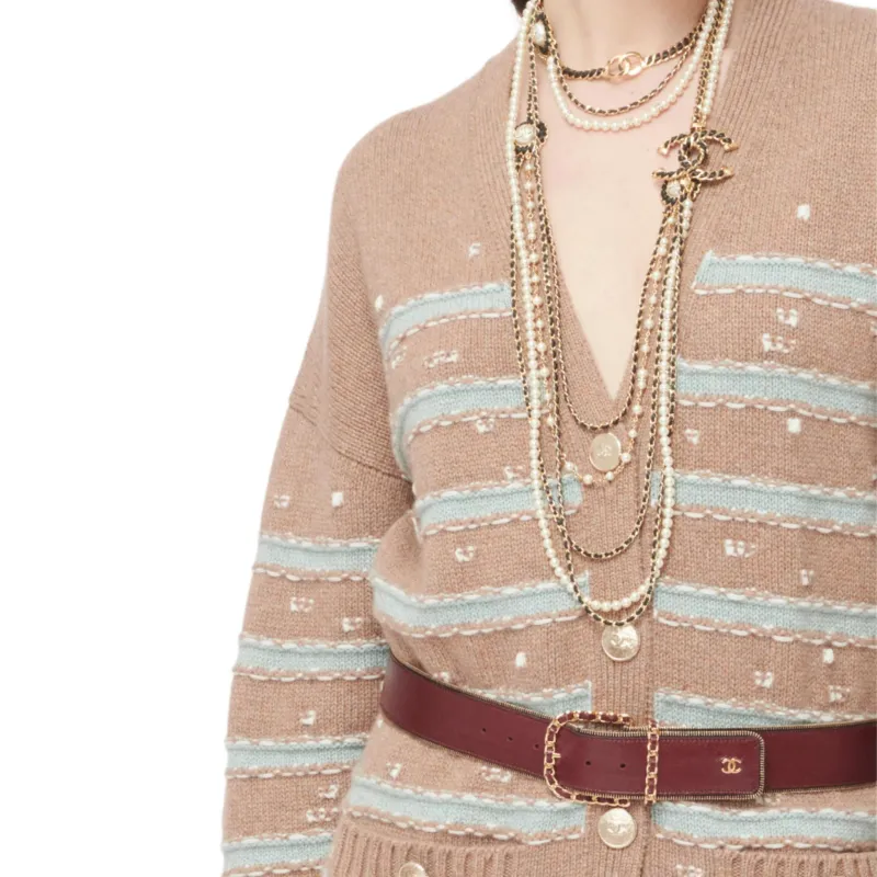 CHANEL Knitwear Women's Light Brown-2