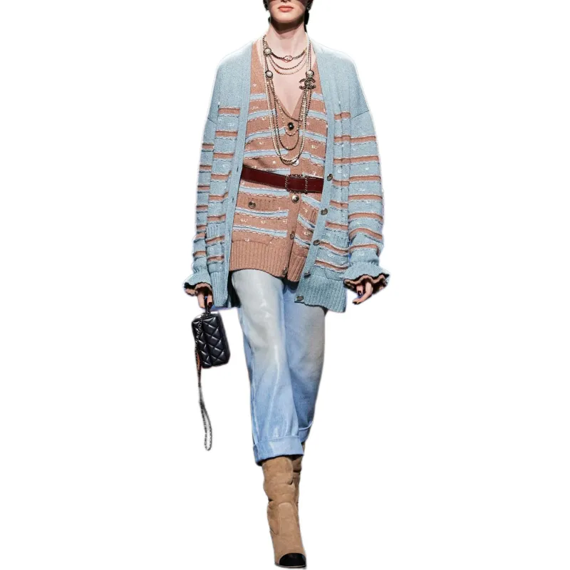CHANEL Knitwear Women's Light Brown-1